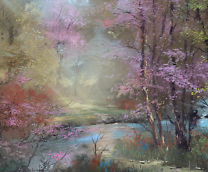Pastel Gold Brush