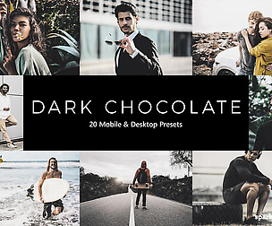 20 Dark Chocolate Lightroom Presets and LUTs