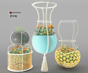 hanging flower pots