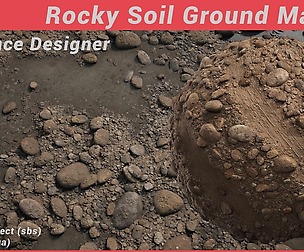 Rocky Soil Ground Material - Substance Designer