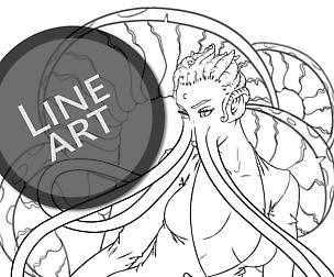 [FREE] Lineart Coloring Page01 | Fantasy Character