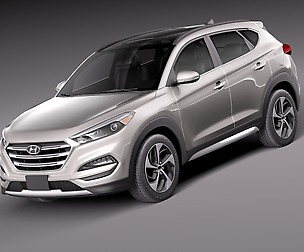 Hyundai Tucson 2016 lowpoly