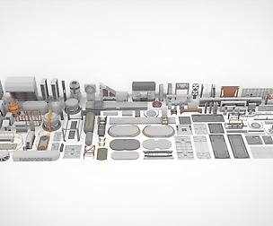 Sci-Fi architecture Elements collection 24