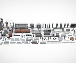 Sci-Fi architecture Elements collection 26