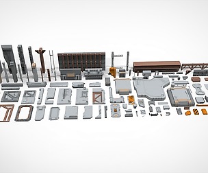 Sci-Fi architecture Elements collection 27