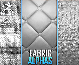 20 Fabric Alphas Vol.6 (ZBrush, Substance, 2K)