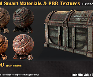 20 Wood Smart Materials & PBR Textures + Tutorials