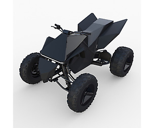 Tesla Cyberquad ATV Black