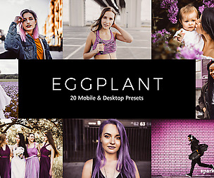 20 Eggplant Lightroom Presets and LUTs