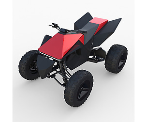 Tesla Cyberquad ATV Red