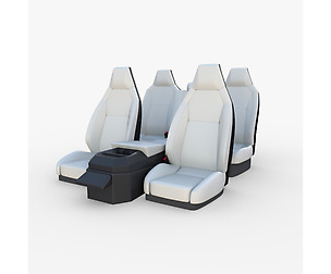 Tesla Cybertruck Seats White