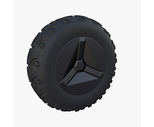 Tesla Cyberquad ATV Wheel 1