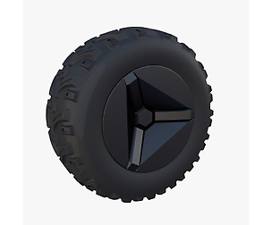 Tesla Cyberquad ATV Wheel 2