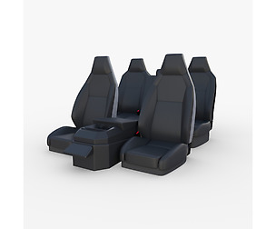 Tesla Cybertruck Seats Dark