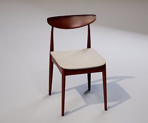 Chair 01 Low-poly 3D model