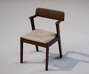 Chair 02 Low-poly 3D model