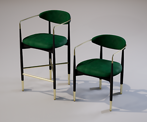 Chair 05 Low-poly 3D model