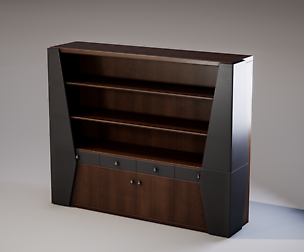 Shelf 02 Low-poly 3D model