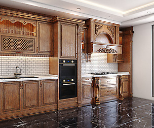 Classic wooden luxury Kitchen Deluxe