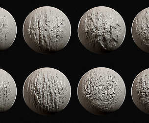 Zbrush - Bark Brushes Vol.1