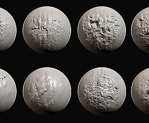 Zbrush - Bark Brushes Vol.2