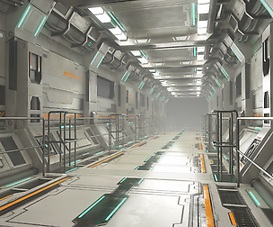 Sci-Fi Modular Corridor Version 2 - Low Poly