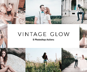 20 Vintage Glow  Photoshop Actions