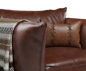Jess Leather Armchair - My Home Collection