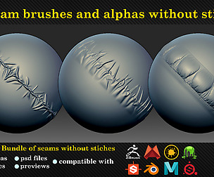 80 seam brushes without stiches
