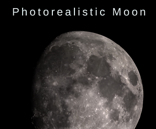 Moon planet - Normal map mid poly - 8K Res