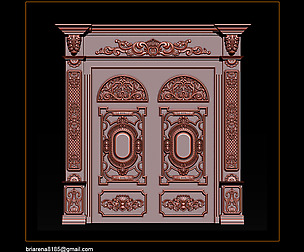 3D STL Models CNC Router - Door