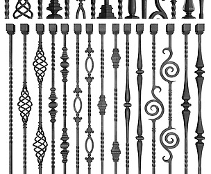 Wrought Iron Bundle No01 Railing