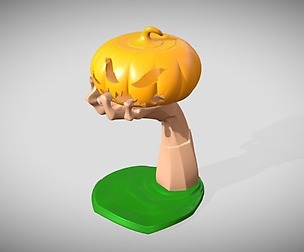 Hallowin Lamp 2 scaryhand