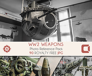 WW2 Weapons - Photo Reference Pack