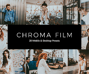 20 Chroma Film Lightroom Presets and LUTs