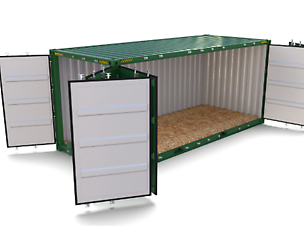 20ft Shipping Container Side Open