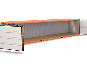 40ft Shipping Container Side Open