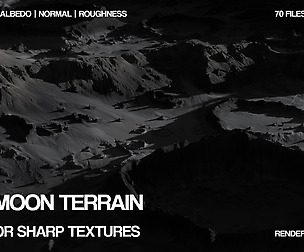 Free 8K Moon terrain | PBR