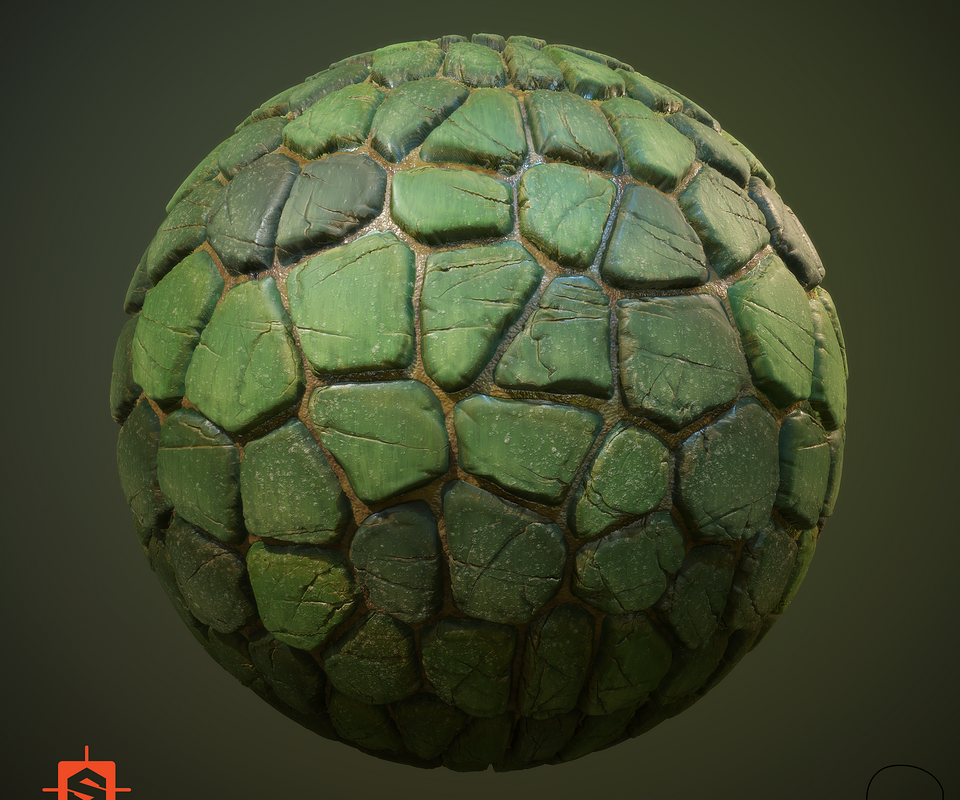 Scales material PBR Texture