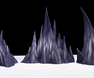 Stylized Dark Rocks