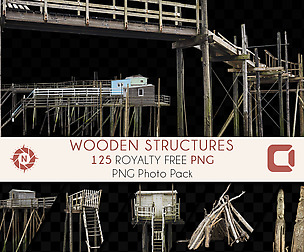 Wooden Structures - PNG Photo Pack