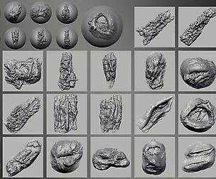 Zbrush - Trunk Detail Brushes vol. 2