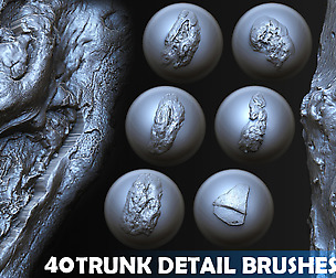 Zbrush - Trunk Detail Brushes vol. 4