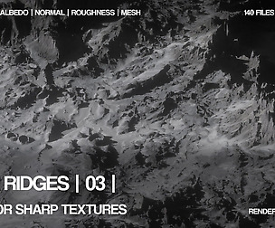 8K Moon ridges | 03 | PBR