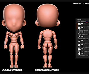 COSBABY BLOCK-OUT | FEMALE BASEMESH