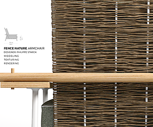 FENCE NATURE ARMCHAIR