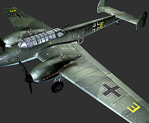 aircraft Messerschmitt Bf110 C4