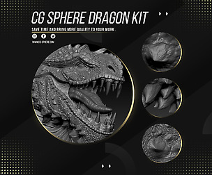 CGSphere Dragon Kit ** VDM Brushes + Model ZTL **