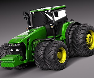John Deere 8530 tractor double