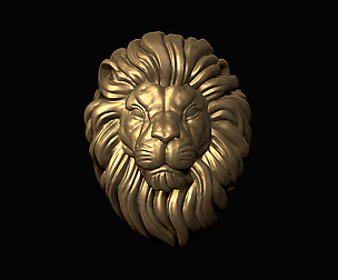 Lion Head 3D print model